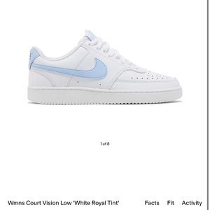 NIKE Wmns Court Vision Low 'White Royal Tint’